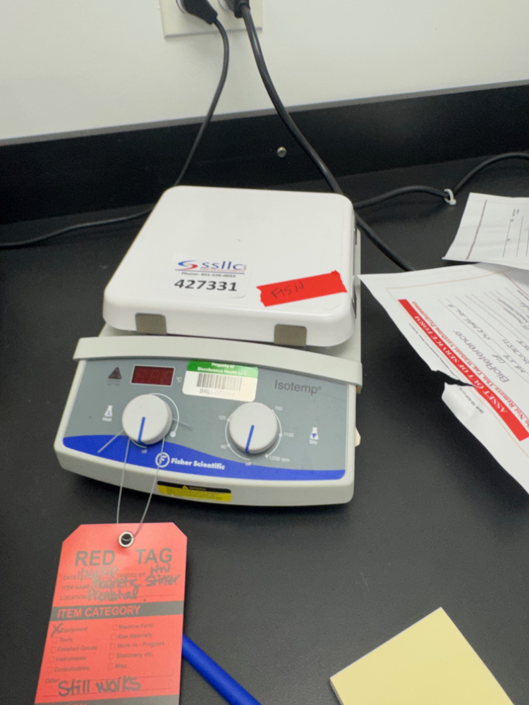 Image of Fisher Scientific Isotemp Hotplate/Stirrer